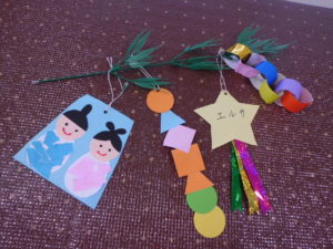 素敵な七夕飾りを作りました 平間幼稚園 川崎市中原区の幼稚園